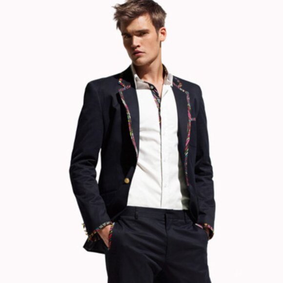 Full Suit Set Matthew Williamson H&M 38R Blazer 32 Pants M Shirt - Picture 5 of 12